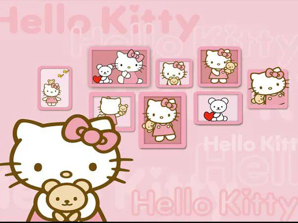 Tranh Dán Tường Hello Kitty