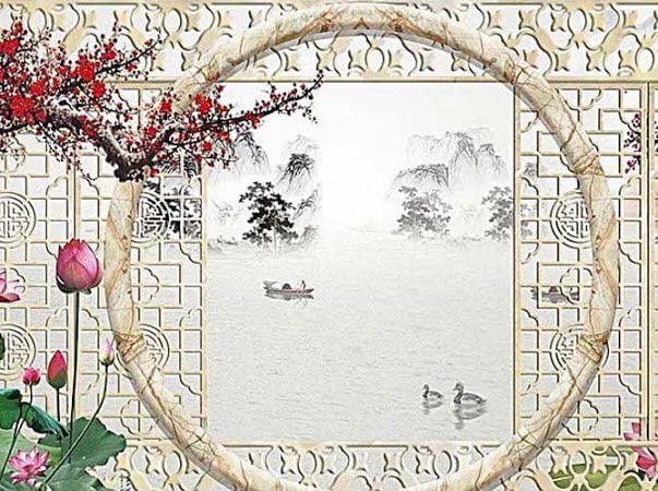 Tranh Dán Tường Cửa Sổ