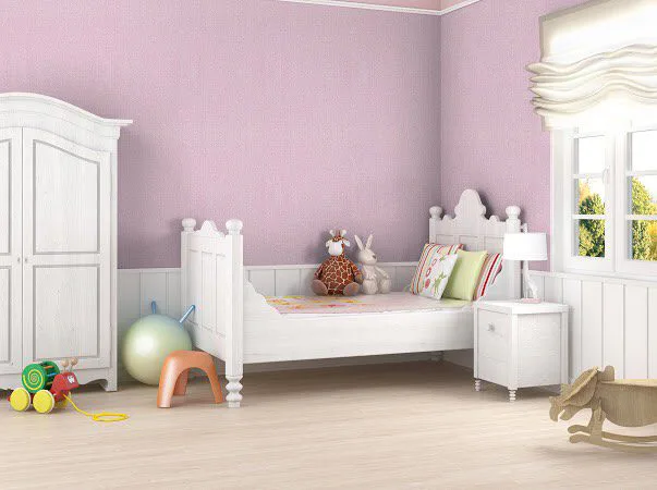 Giấy Dán Tường Màu Hồng
