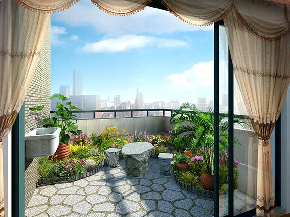 Tranh Dán Tường Cửa Sổ