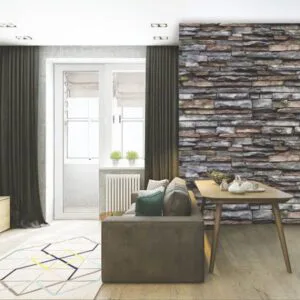 Giấy Dán Tường 3D Giả Đá 13