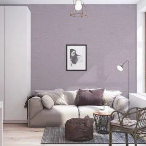 Giấy Dán Tường Màu Tím Nhạt