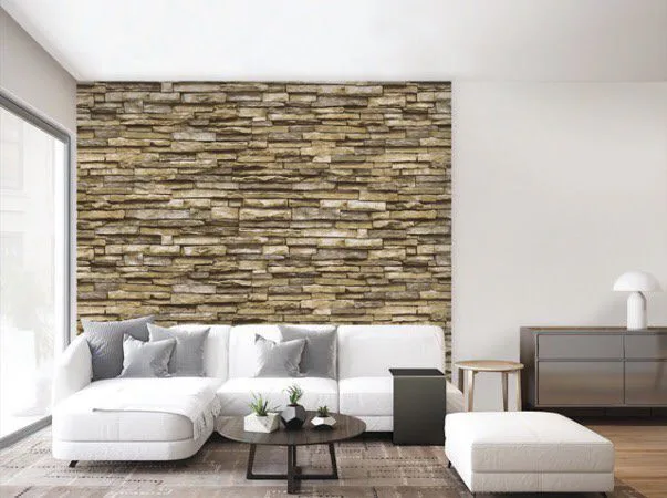 Giấy Dán Tường 3D Giả Đá 14