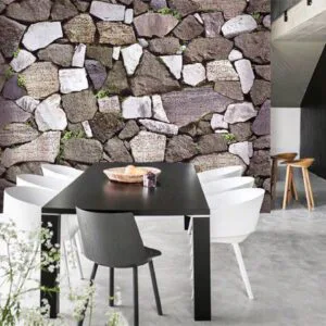 Giấy Dán Tường 3D Giả Đá 06