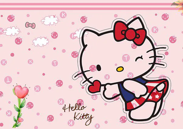 Tranh Dán Tường Hello Kitty
