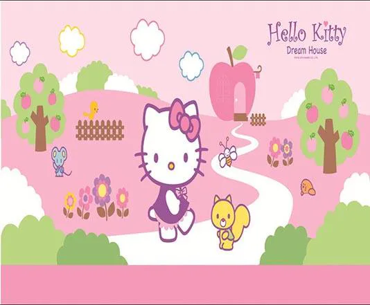 Tranh Dán Tường Hello Kitty