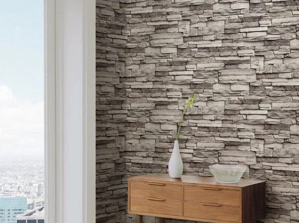 Giấy Dán Tường 3D Giả Đá 12