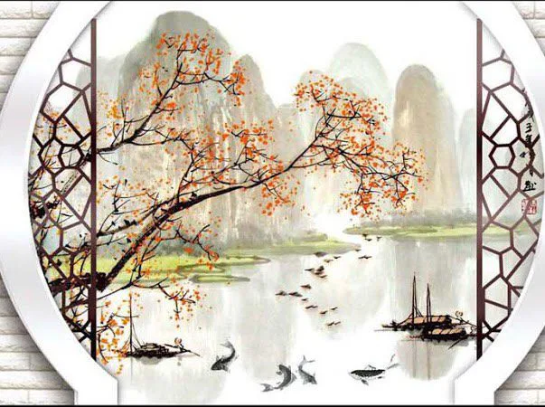 Tranh Dán Tường Cửa Sổ