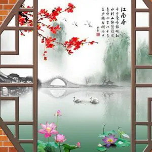 Tranh Dán Tường Cửa Sổ