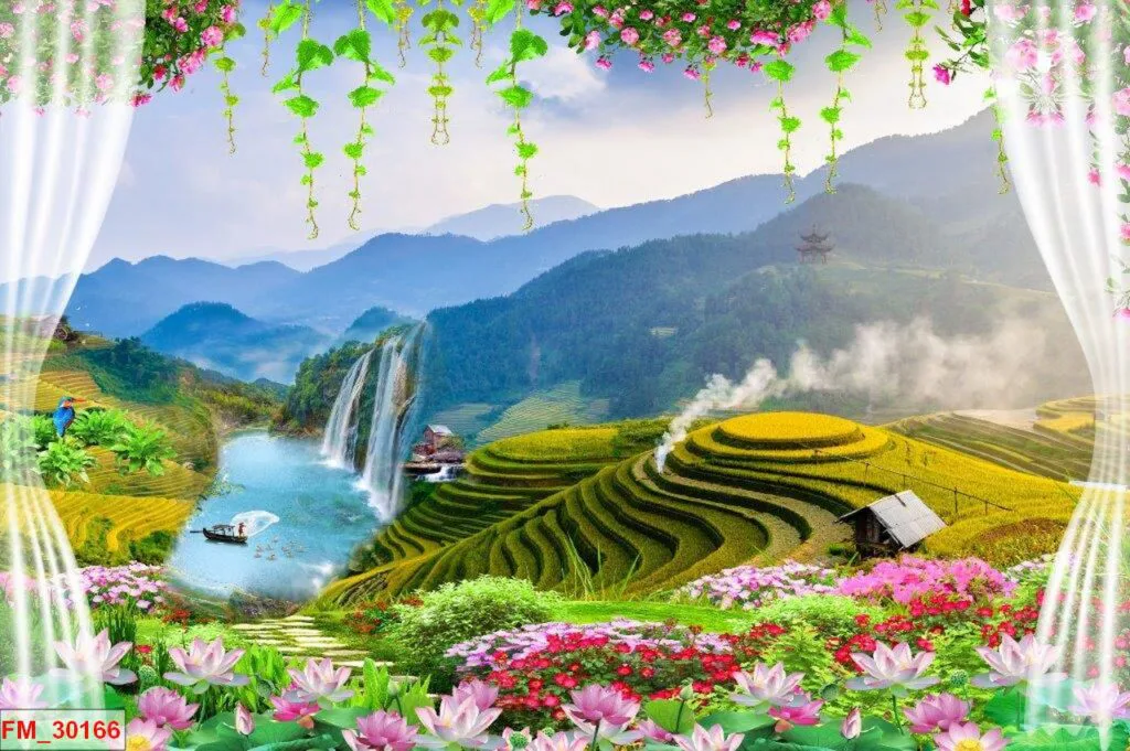 Tranh Dán Tường Cửa Sổ