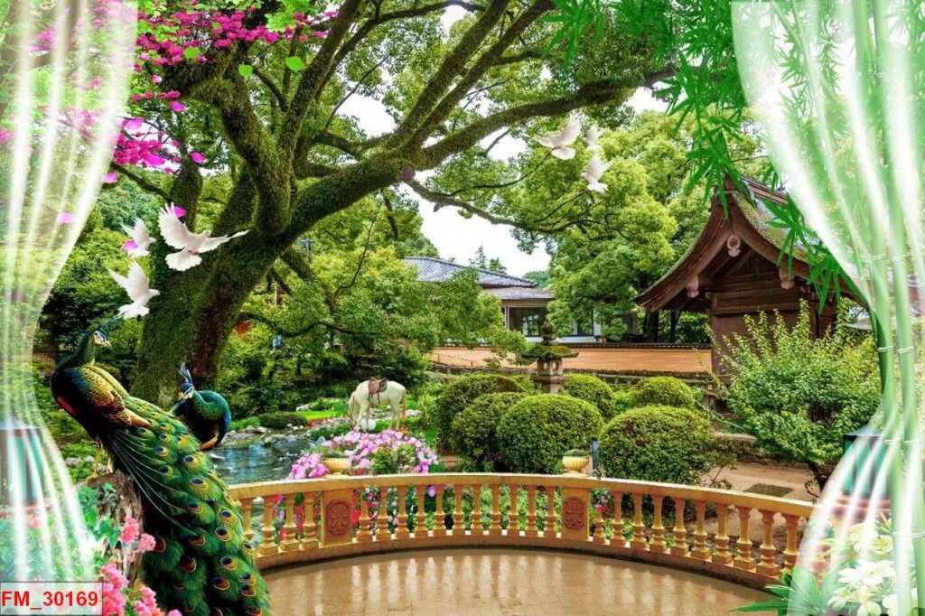 Tranh Dán Tường Cửa Sổ