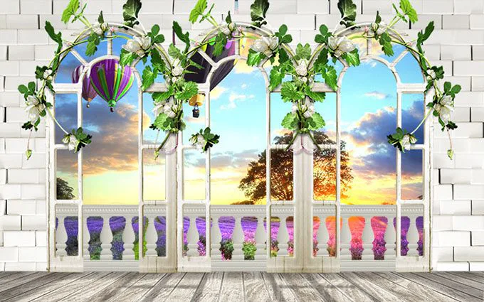 Tranh Dán Tường Cửa Sổ