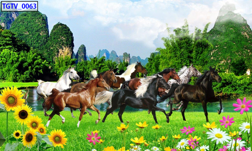 Tranh Dán Tường Mã Đáo Thành Công