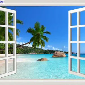 Tranh Dán Tường Cửa Sổ