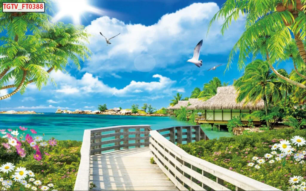 Tranh Dán Tường Cảnh Biển