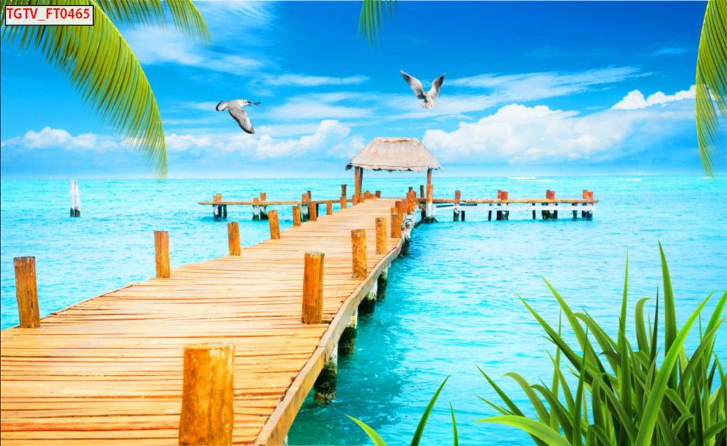 Tranh Dán Tường Cảnh Biển