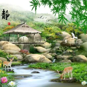 Tranh Dán Tường Sơn Thủy Phong Cảnh