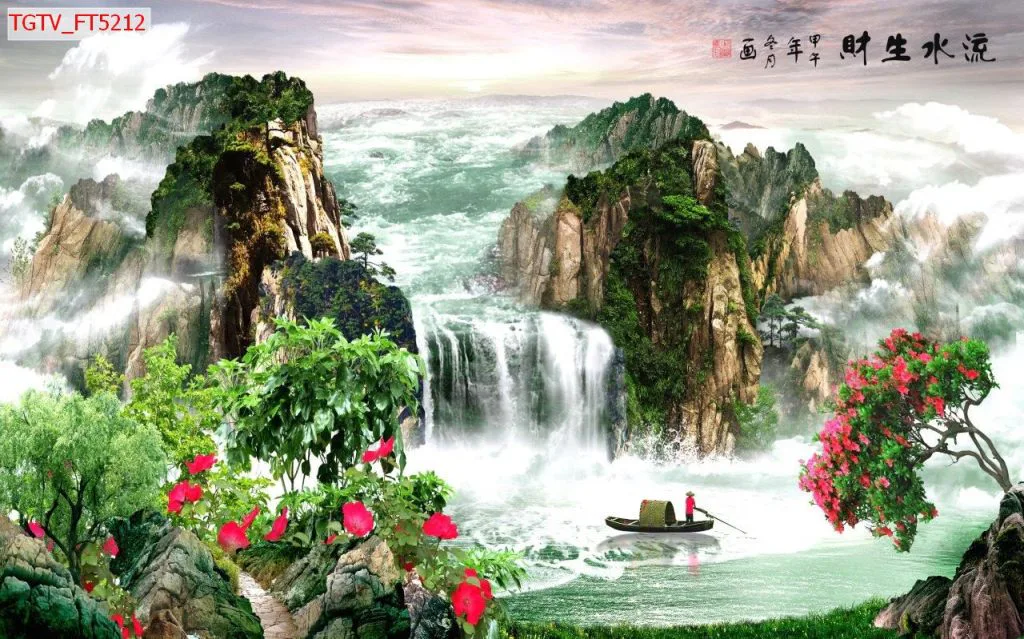 Tranh Dán Tường Sơn Thủy Phong Cảnh