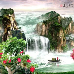 Tranh Dán Tường Sơn Thủy Phong Cảnh