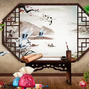 Tranh Dán Tường Cửa Sổ