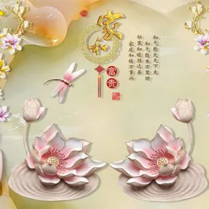 Tranh Dán Tường Bình Hoa