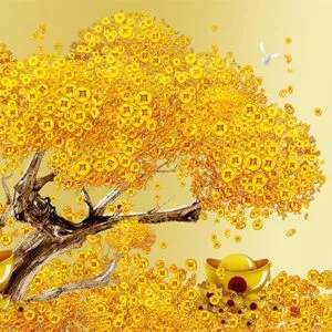 Tranh Dán Tường Phú Quý Thuận Buồm Xuôi Gió