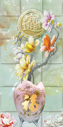 Tranh Dán Tường Bình Hoa