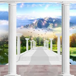Tranh Dán Tường Cửa Sổ