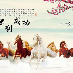 Tranh Dán Tường Mã Đáo Thành Công