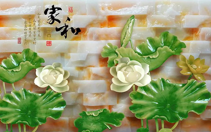 Tranh Dán Tường Hoa Sen