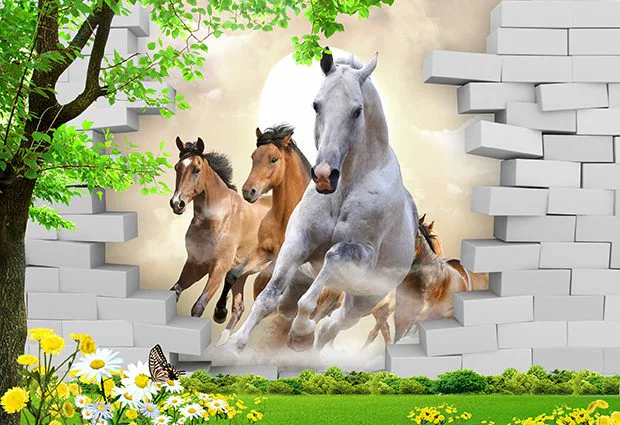Tranh Dán Tường Mã Đáo Thành Công