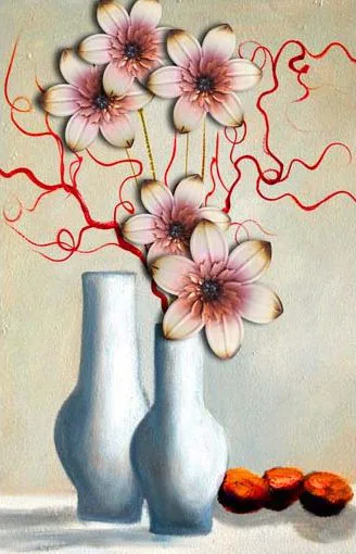 Tranh Dán Tường Bình Hoa