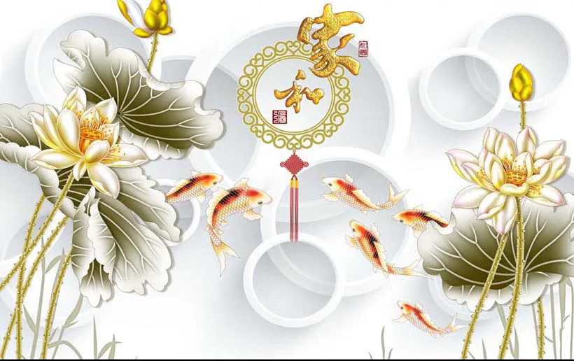 Tranh Dán Tường Hoa Sen