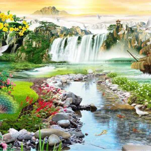 Tranh Dán Tường Phú Quý Thuận Buồm Xuôi Gió