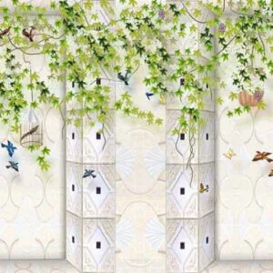 Tranh Dán Tường Cửa Sổ
