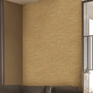 Giấy Dán Tường Màu Vàng Đất Vân Ngang