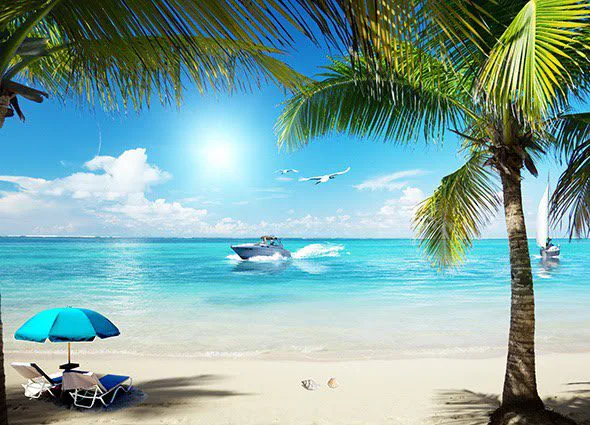 Tranh Dán Tường Cảnh Biển