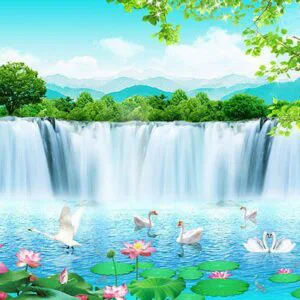 Tranh Dán Tường Hoa Sen