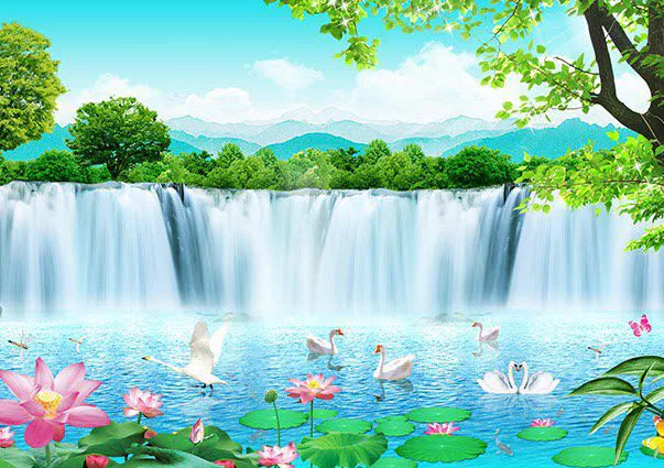 Tranh Dán Tường Hoa Sen