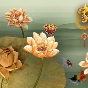 Tranh Dán Tường Hoa Sen