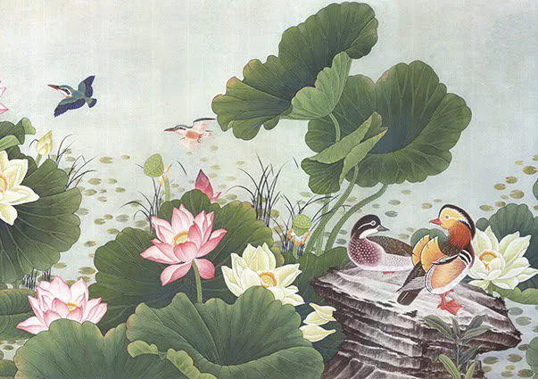 Tranh Dán Tường Hoa Sen
