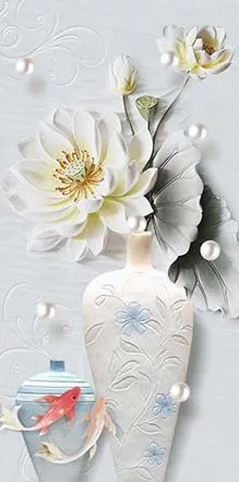 Tranh Dán Tường Bình Hoa