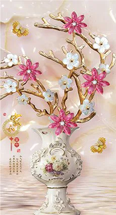 Tranh Dán Tường Bình Hoa