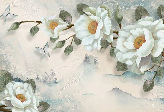 Tranh Dán Tường Hoa