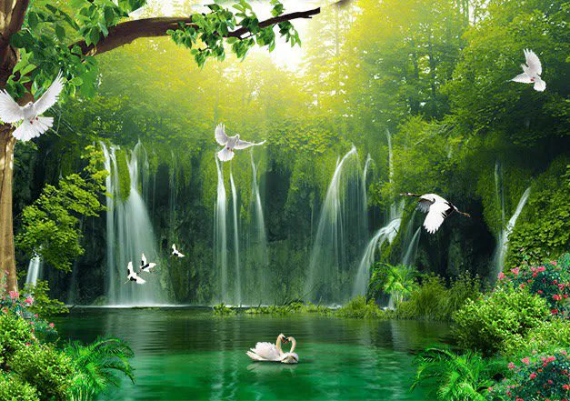 Tranh Dán Tường Sơn Thủy Phong Cảnh
