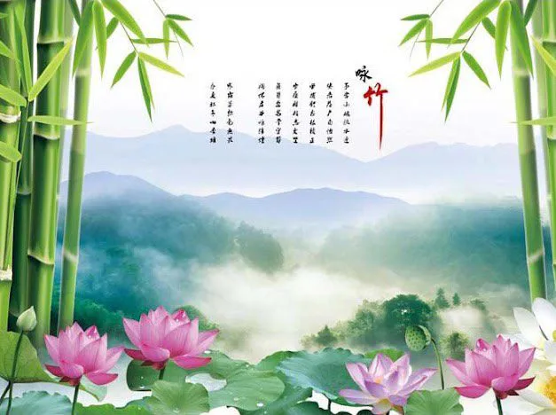 Tranh Dán Tường Hoa Sen