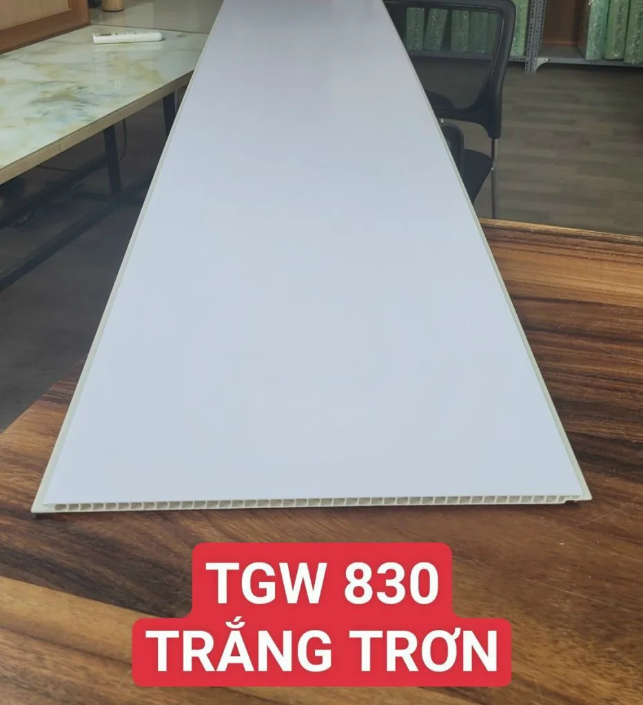 Tấm nhựa PVC vân trơn